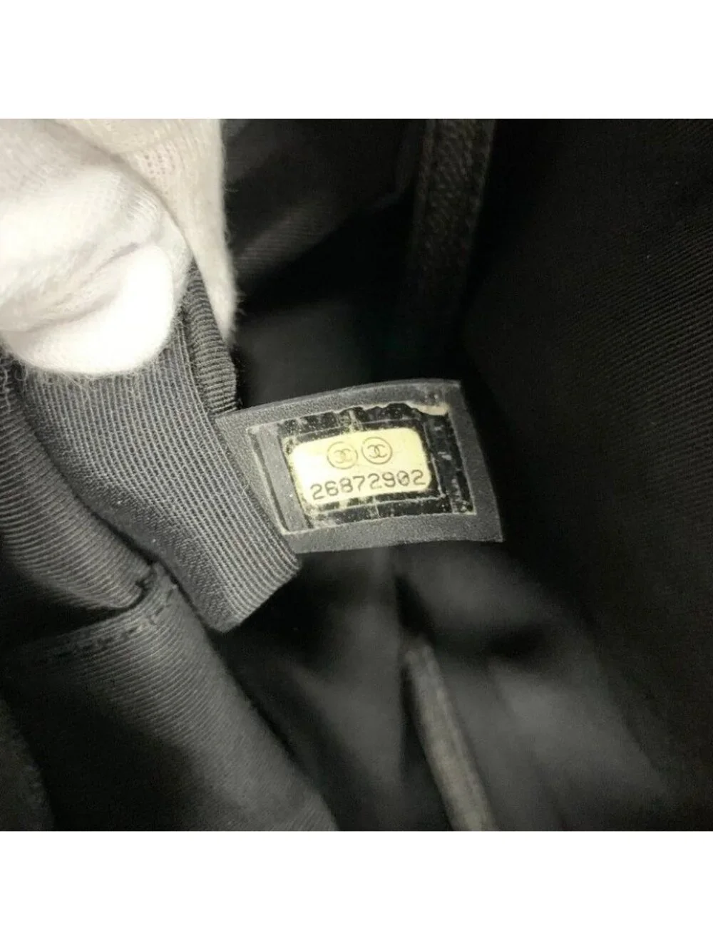 Chanel Backpack Caviar Leather Black Gold Quilted CC Logo Turnlock Chain